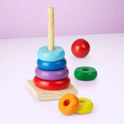 Jouet en Bois - WoodenToys™ - Tour arc - en - ciel - EssentielBébé