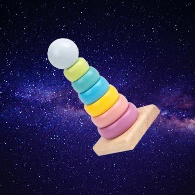 Jouet en Bois - WoodenToys™ - Tour Macaron - EssentielBébé